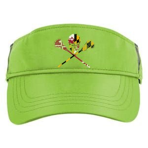 Maryland Flag Lacrosse Adult Drive Performance Visor