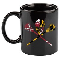 Maryland Flag Lacrosse 11oz C Handle Ceramic Mug