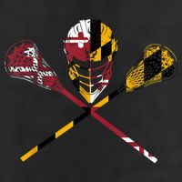 Maryland Flag Lacrosse 11oz C Handle Ceramic Mug