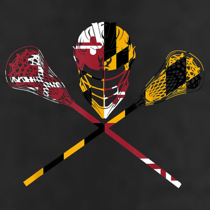Maryland Flag Lacrosse 11oz C Handle Ceramic Mug