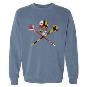 Maryland Flag Lacrosse Garment-Dyed Sweatshirt