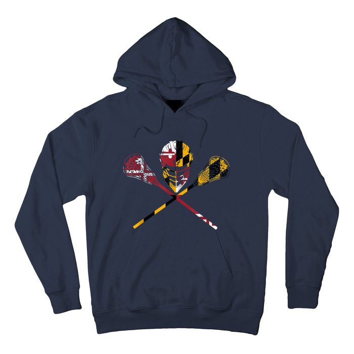 Maryland Flag Lacrosse Hoodie