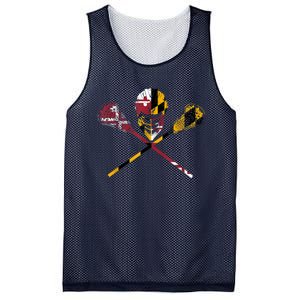 Maryland Flag Lacrosse Mesh Reversible Basketball Jersey Tank