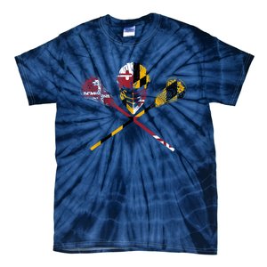 Maryland Flag Lacrosse Tie-Dye T-Shirt