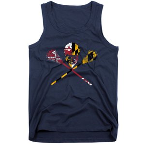 Maryland Flag Lacrosse Tank Top