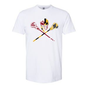 Maryland Flag Lacrosse Softstyle CVC T-Shirt