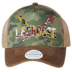 Maryland Flag Lacrosse Legacy Tie Dye Trucker Hat