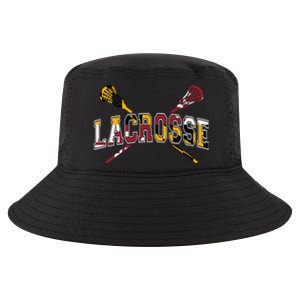 Maryland Flag Lacrosse Cool Comfort Performance Bucket Hat