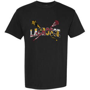 Maryland Flag Lacrosse Garment-Dyed Heavyweight T-Shirt