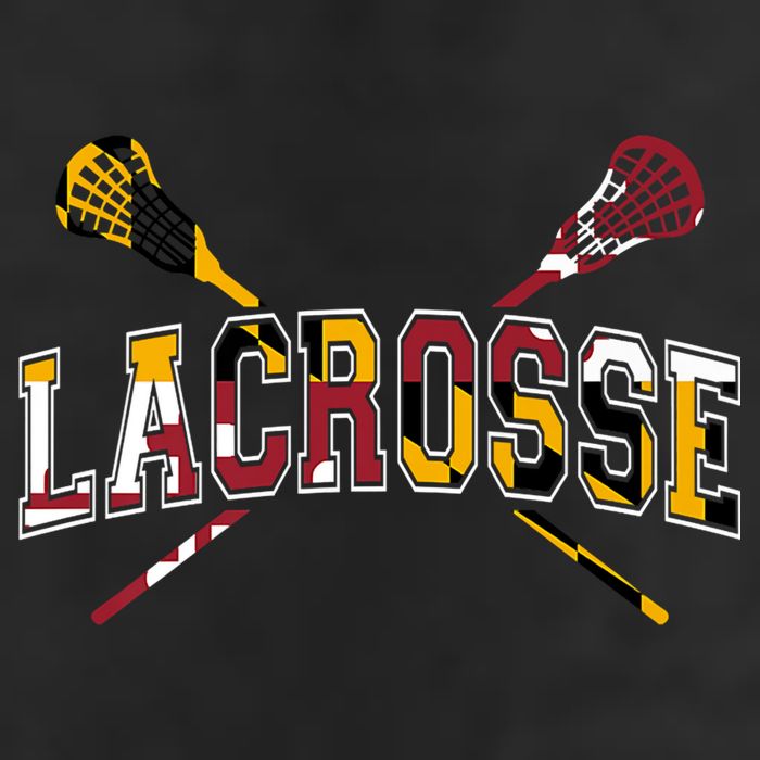 Maryland Flag Lacrosse 7 Panel Mesh Trucker Snapback Hat