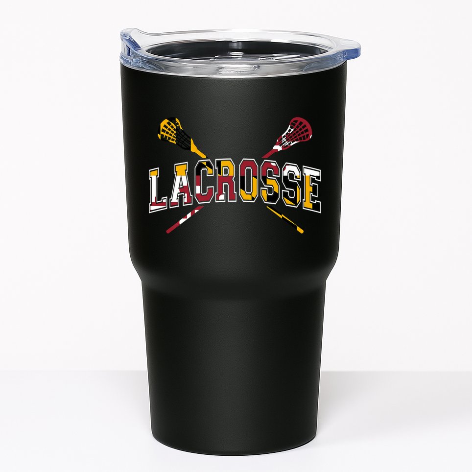 Maryland Flag Lacrosse Tumbler