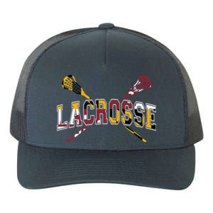 Maryland Flag Lacrosse Yupoong Adult 5-Panel Trucker Hat