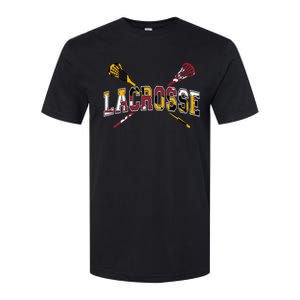 Maryland Flag Lacrosse Softstyle CVC T-Shirt