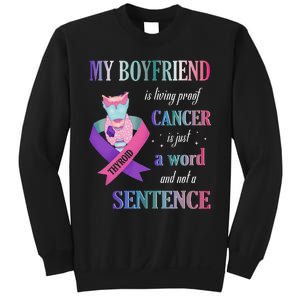 My Friend Living Proof Cancer Just A Word Not A Sentence Sweatshirt