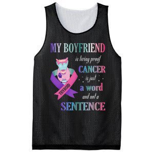 My Friend Living Proof Cancer Just A Word Not A Sentence Mesh Reversible Basketball Jersey Tank