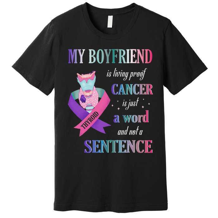 My Friend Living Proof Cancer Just A Word Not A Sentence Premium T-Shirt