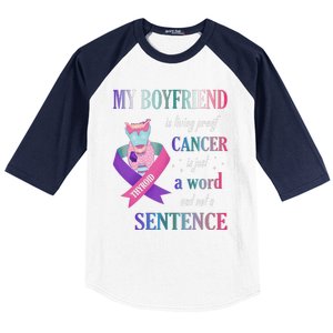 My Friend Living Proof Cancer Just A Word Not A Sentence Baseball Sleeve Shirt