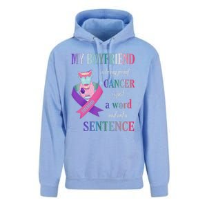 My Friend Living Proof Cancer Just A Word Not A Sentence Unisex Surf Hoodie