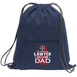 My Favorite Lawyer Calls Me Dad Gift For Father's Day Sweatshirt Cinch Pack Bag