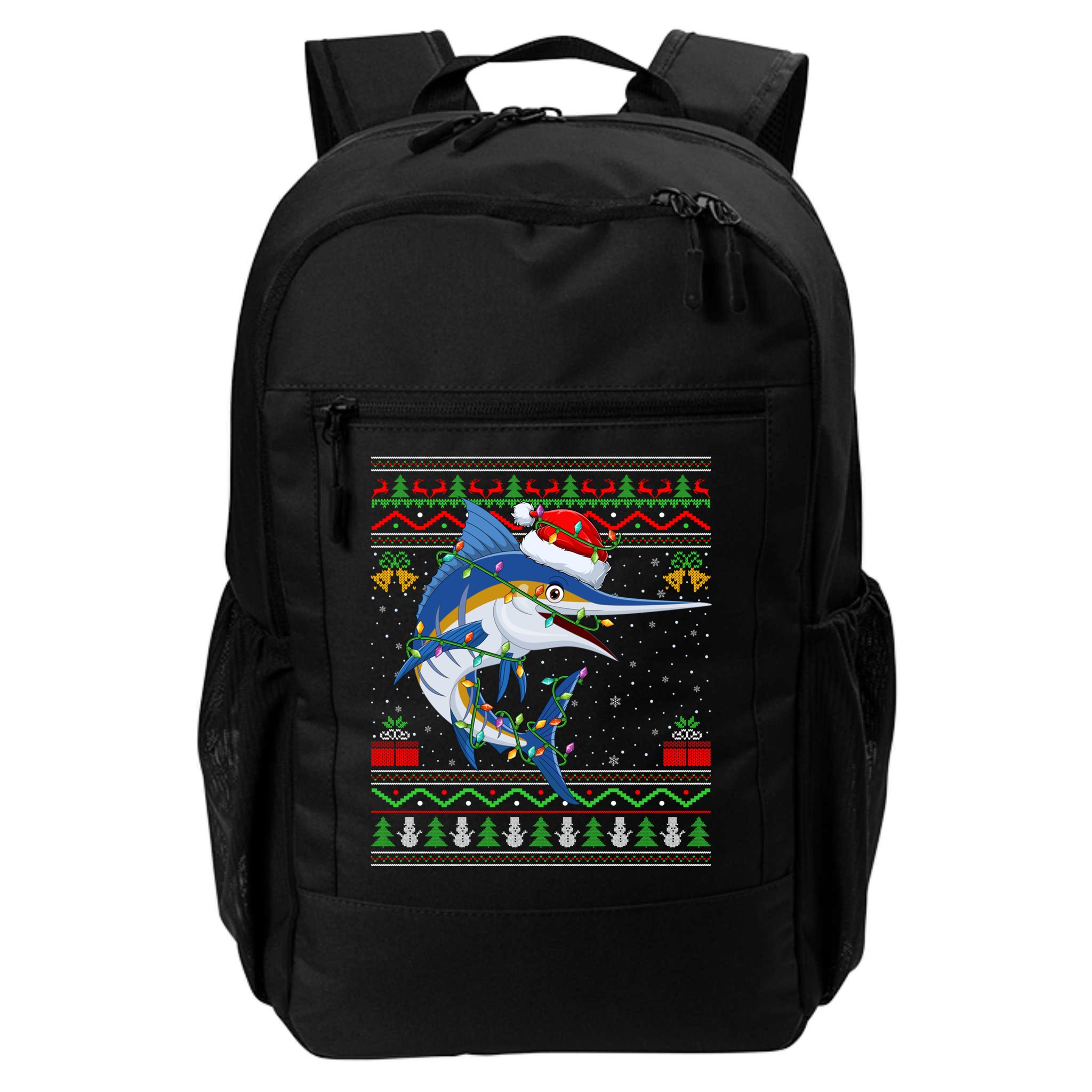 Marlin Fish Lover Matching Ugly Marlin Christmas Meaningful Gift Backpack