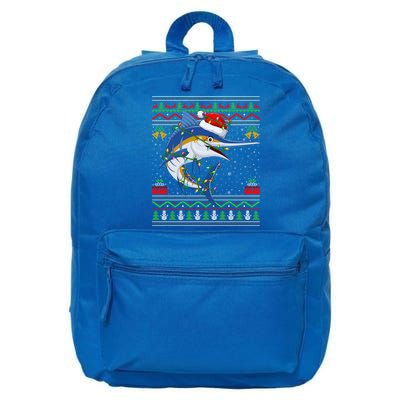 Marlin Fish Lover Matching Ugly Marlin Christmas Meaningful Gift 16 in Basic Backpack