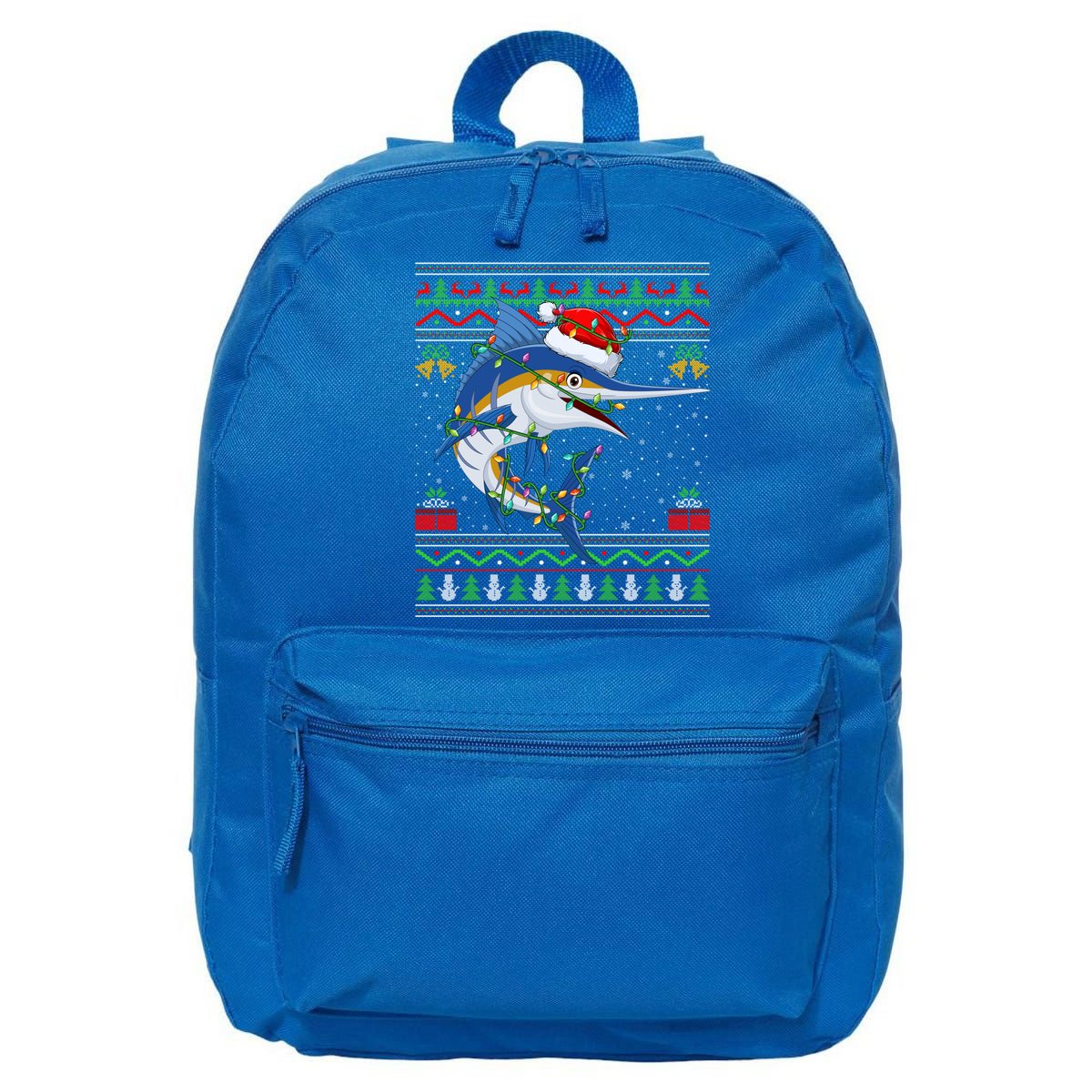 Marlin Fish Lover Matching Ugly Marlin Christmas Meaningful Gift 16 in Basic Backpack