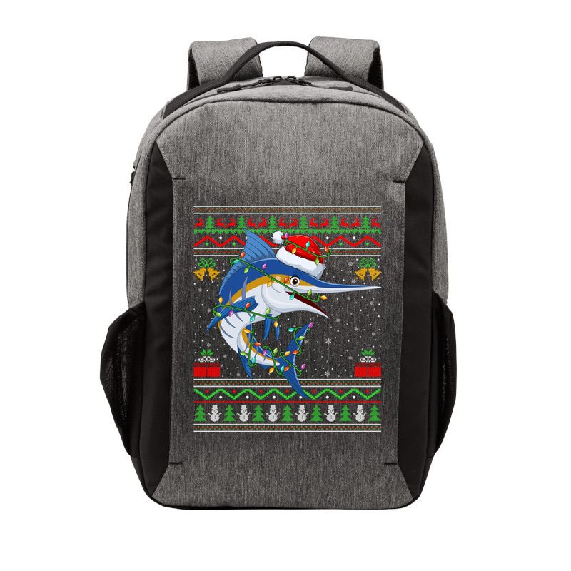 Marlin Fish Lover Matching Ugly Marlin Christmas Meaningful Gift Vector Backpack