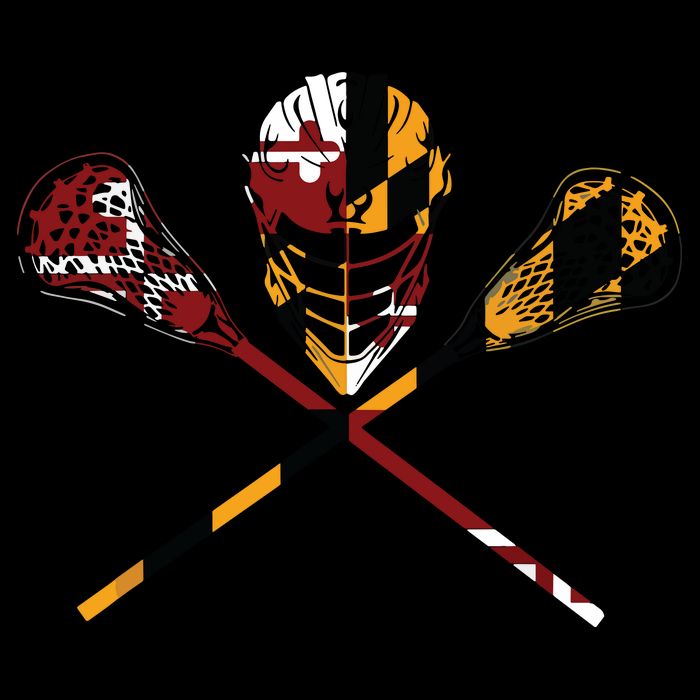 Maryland Flag Lacrosse College LAX Stick Impact Tech Backpack