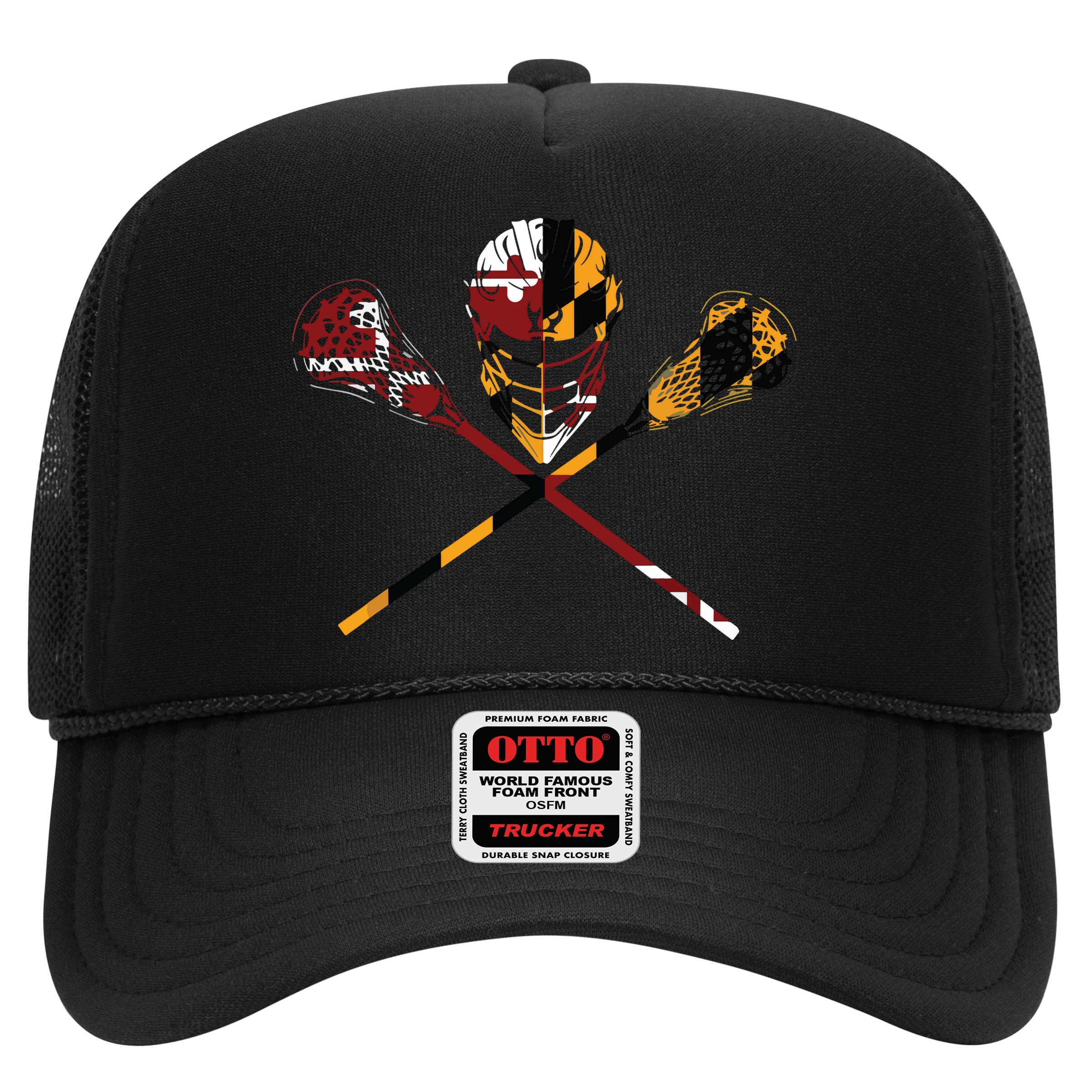 Maryland Flag Lacrosse College LAX Stick Hat