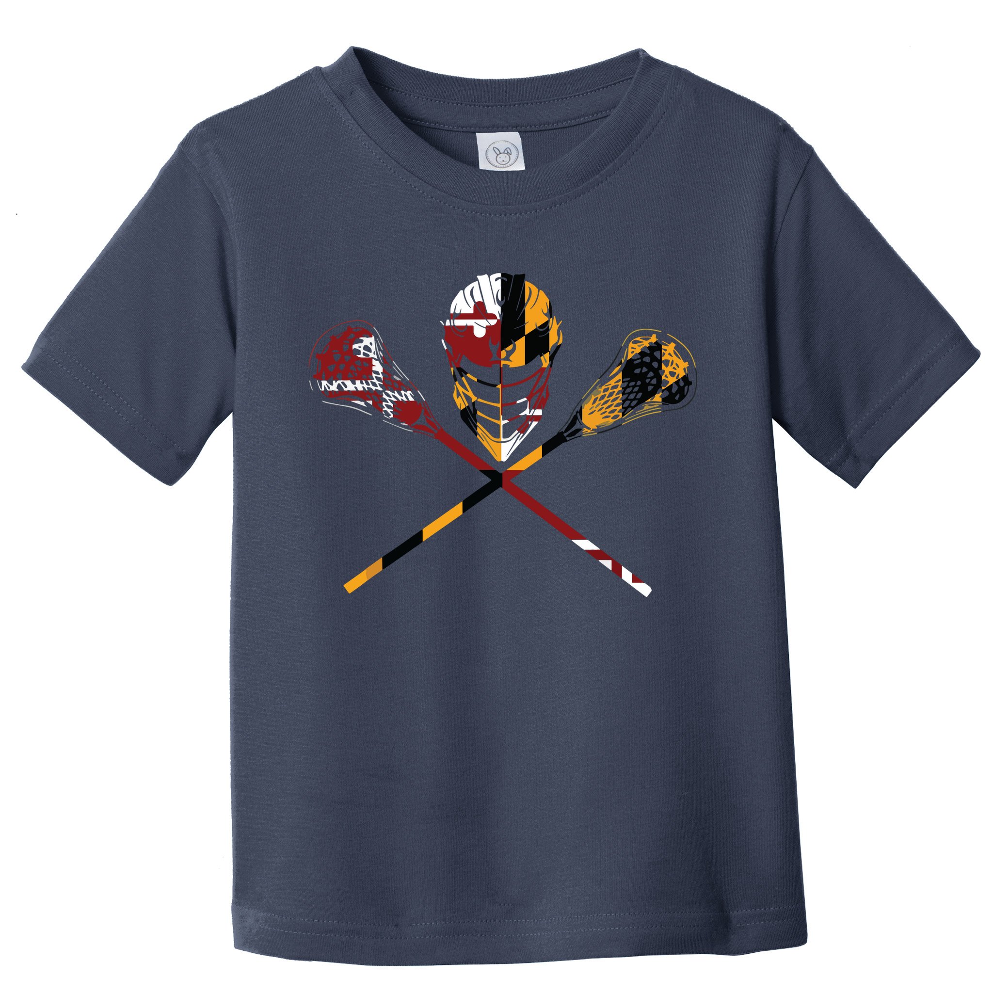 Maryland Flag Lacrosse College LAX Stick Toddler T-Shirt