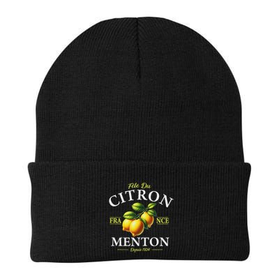 Menton France Lemon Festival Since 1934 White Lettering Beanie