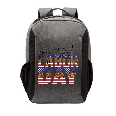 My First Labor Day American Flag Gift Vector Backpack