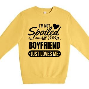 My Friend Loves Me Valentines Friend Gift Cute Gift Premium Crewneck Sweatshirt