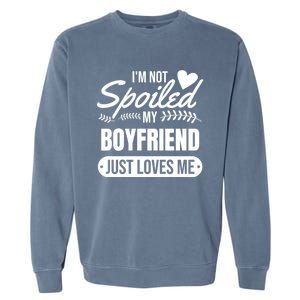 My Friend Loves Me Valentines Friend Gift Cute Gift Garment-Dyed Sweatshirt