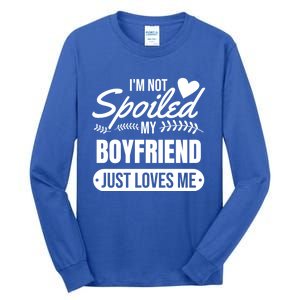 My Friend Loves Me Valentines Friend Gift Cute Gift Tall Long Sleeve T-Shirt