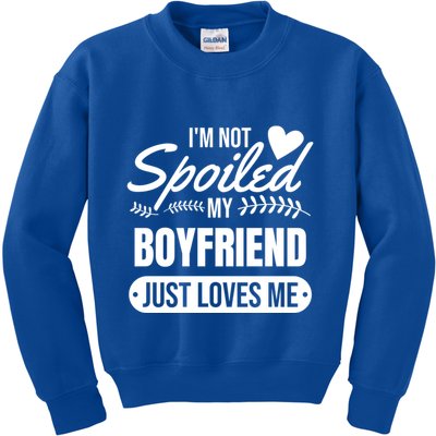 My Friend Loves Me Valentines Friend Gift Cute Gift Kids Sweatshirt