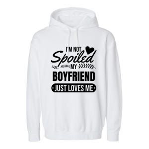 My Friend Loves Me Valentines Friend Gift Cute Gift Garment-Dyed Fleece Hoodie