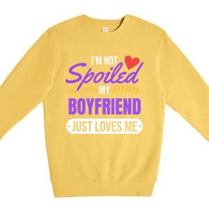 My Friend Loves Me Valentines Friend Gift Cute Gift Meaningful Gift Premium Crewneck Sweatshirt