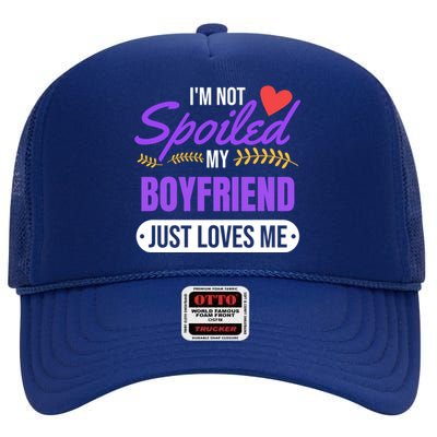 My Friend Loves Me Valentines Friend Gift Cute Gift Meaningful Gift High Crown Mesh Back Trucker Hat