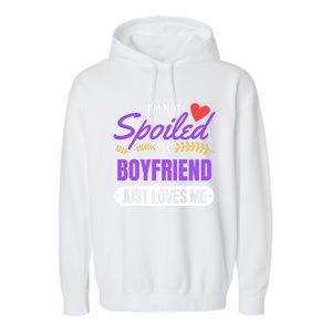 My Friend Loves Me Valentines Friend Gift Cute Gift Meaningful Gift Garment-Dyed Fleece Hoodie