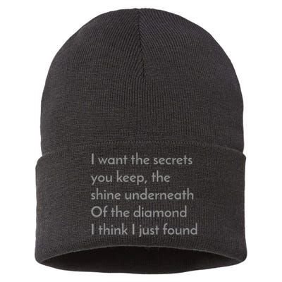 My Favorite Line Diamond Sustainable Knit Beanie