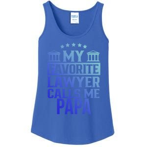 My Favorite Lawyer Calls Me Papa Firm Law School Student Dad Gift Ladies Essential Tank