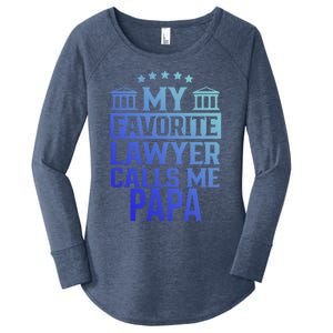 My Favorite Lawyer Calls Me Papa Firm Law School Student Dad Gift Women's Perfect Tri Tunic Long Sleeve Shirt