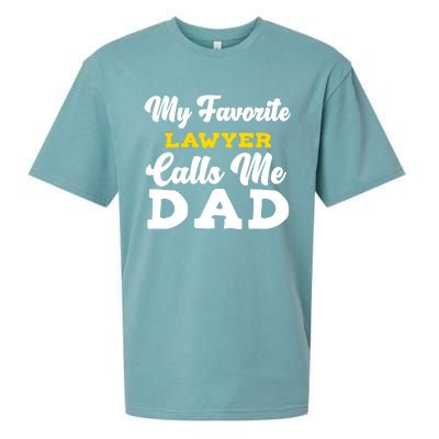 My Favorite Lawyer Calls Me Dad Cute Father Meaningful Gift Sueded Cloud Jersey T-Shirt