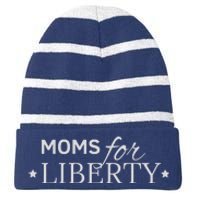 Moms For Liberty Striped Beanie with Solid Band