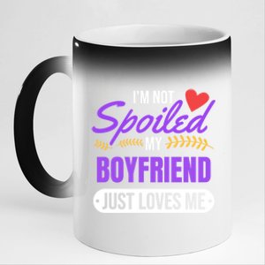 My Friend Loves Me Valentines Friend Gift Great Gift 11oz Black Color Changing Mug