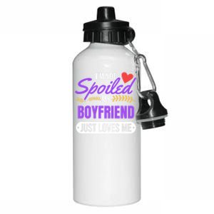 My Friend Loves Me Valentines Friend Gift Great Gift Aluminum Water Bottle