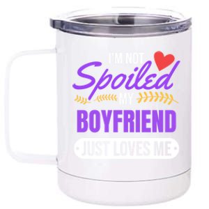 My Friend Loves Me Valentines Friend Gift Great Gift 12 oz Stainless Steel Tumbler Cup