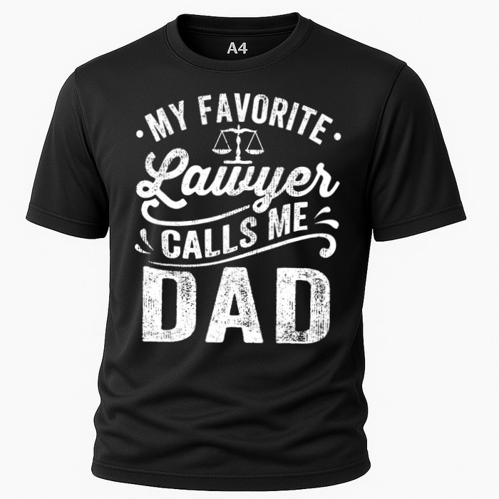 My Favorite Lawyer Calls Me Dad Fathers Day Cooling Performance Crew T-Shirt