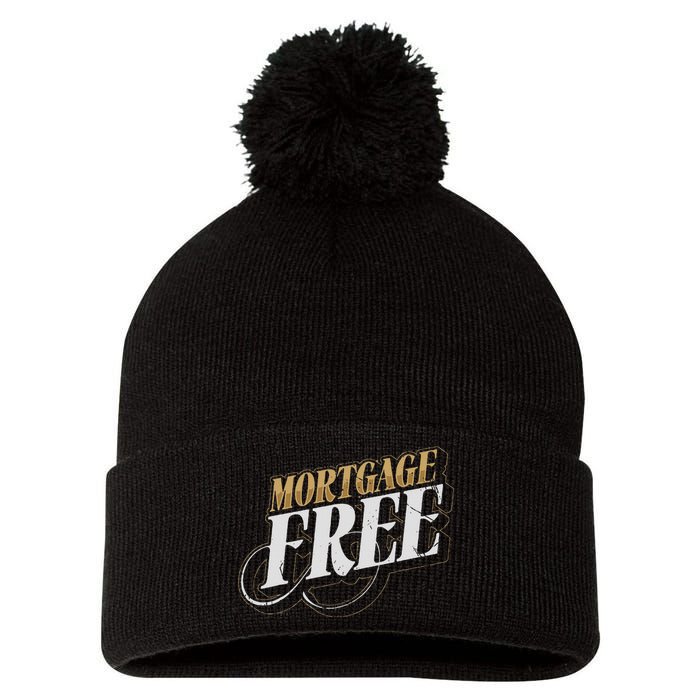 Mortgage Free Living Financial Freedom Pom Pom 12in Knit Beanie